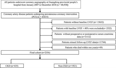 Chronic Kidney Disease Increases Risk of Incident HFrEF Following Percutaneous Coronary Intervention